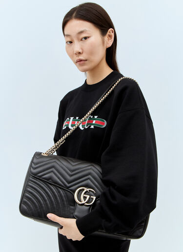 Gucci GG Marmont Medium Shoulder Bag Black guc0257147