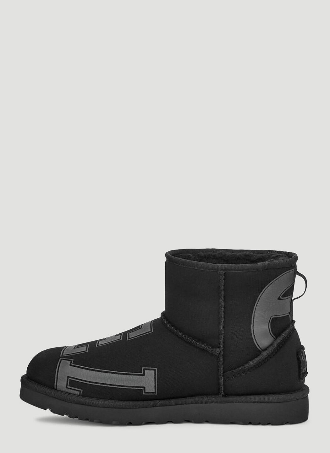 Ugg x Telfar Logo Print Mini Boot in Black LN CC