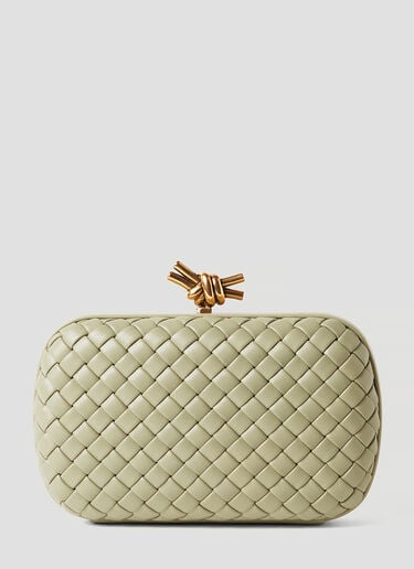 Bottega Veneta Knot Minaudiere Clutch Bag Light Green bov0252012