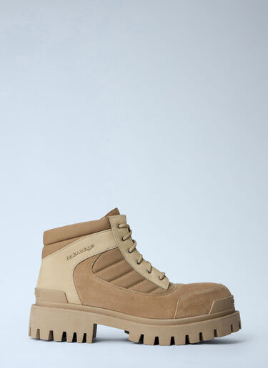 Balenciaga Low Strike Combat Boots Beige bal0164014