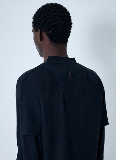 Layered Knit T-Shirt J.L-A.L Layered Knit T-Shirt Black jla0162006