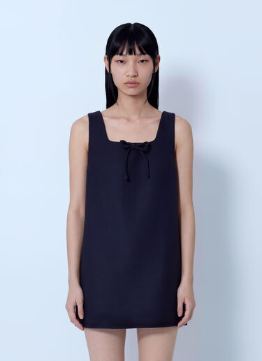 LN-CC® - Miu Miu: Sleeveless Mini Dress with Bow Detail - Navy Miu Miu Sleeveless Mini Dress with Bow Detail Navy miu0266116