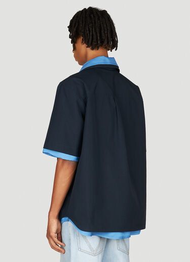 Bottega Veneta Double Layer Shirt Blue bov0153007