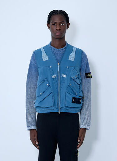 데님 멀티 포켓 베스트 Stone Island 데님 멀티 포켓 베스트 네이비 sto0162085