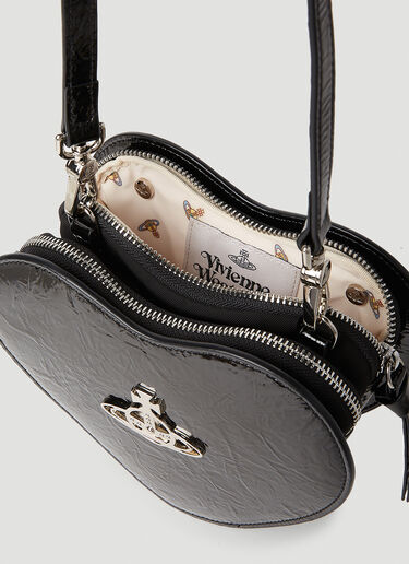 Vivienne Westwood Louise Heart Crossbody Bag in White