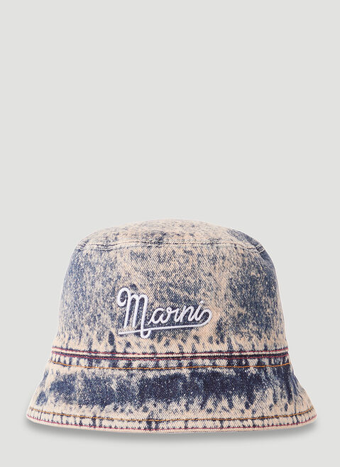 Meryll Rogge Washed Denim Bucket Hat Black rog0250010