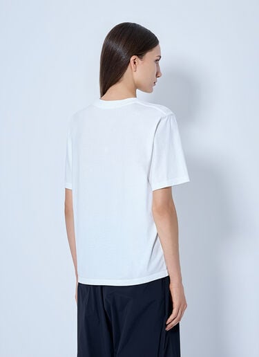LN-CC® - MM6 Maison Margiela: Signature Logo T-Shirt - White MM6 Maison Margiela Signature Logo T-Shirt White mmm0265005