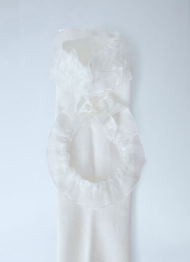 LN-CC® - Vans x METAGIRL: Ruffle Knee High Socks - White Vans x METAGIRL Ruffle Knee High Socks White vmt0265002