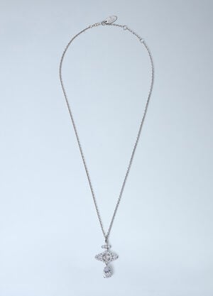 Vivienne Westwood Olympia Drop Pendant Necklace Silver vvw0264035