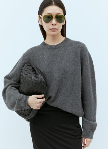 Bottega Veneta Sardine Aviator Sunglasses Gold bos0355005