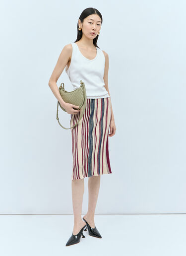 Bottega Veneta Stripe Knit Midi Skirt Multicolour bov0257013
