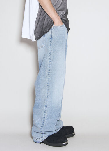 MM6 Maison Margiela Jeans With Built-In Jersey Drawstring Waistband Blue mmm0154007