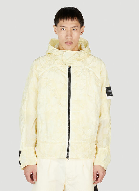 Stone Island Shadow Project 주름진 파카 재킷 크림 shd0152005