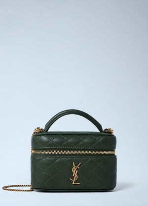 Saint Laurent Micro Gaby Vanity Shoulder Bag Green sla0262053