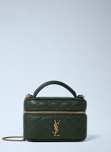 Micro Gaby Vanity Shoulder Bag Saint Laurent Micro Gaby Vanity Shoulder Bag Green sla0262053