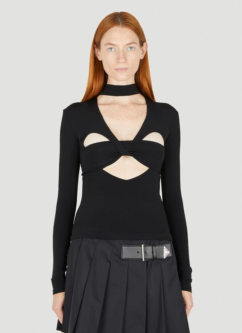 Ambush Heart Shaped Top Black amb0250020