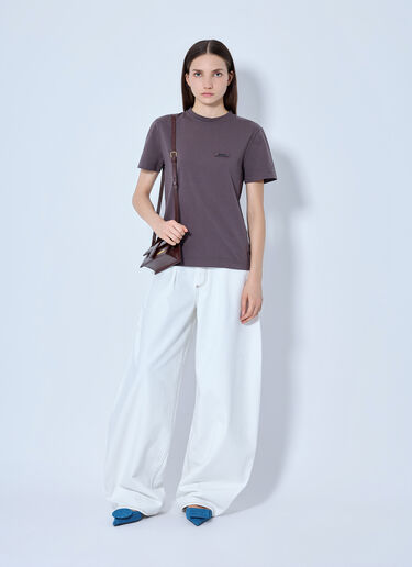 LN-CC® - Jacquemus: Gros Grain Crewneck T-Shirt - Purple Jacquemus Gros Grain Crewneck T-Shirt Purple jac0266028