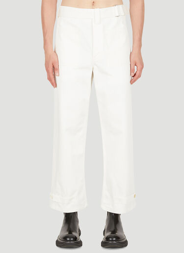 Alexander McQueen Buckle Fastening Pants White amq0150011