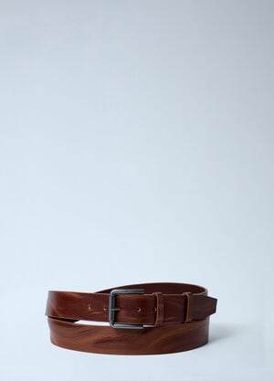 Max Mara Leather Belt Dark Brown max0262067