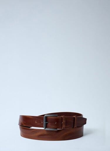 Leather Belt Max Mara Leather Belt Dark Brown max0262067