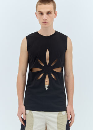 Thom Browne Origami Cut-Out Sleeveless Top Navy thb0156004