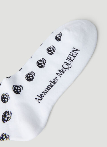Skull Motif Socks Alexander McQueen Skull Motif Socks White amq0147103