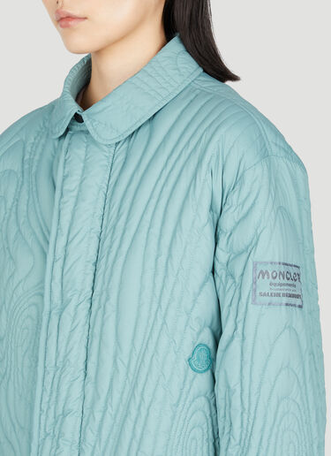 Moncler Salehe Bembury 하터 하이웨이 쇼트 다운 재킷 블루 msb0254001