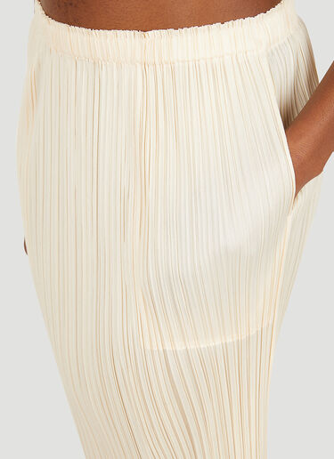 Pleats Please Issey Miyake Plissé Basic Skirt Cream plp0251013
