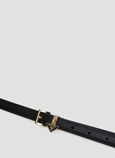 Prada Triangle Plaque Belt Black pra0252031