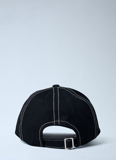 Logo Motif Baseball Cap Vivienne Westwood Logo Motif Baseball Cap Black vvw0162009