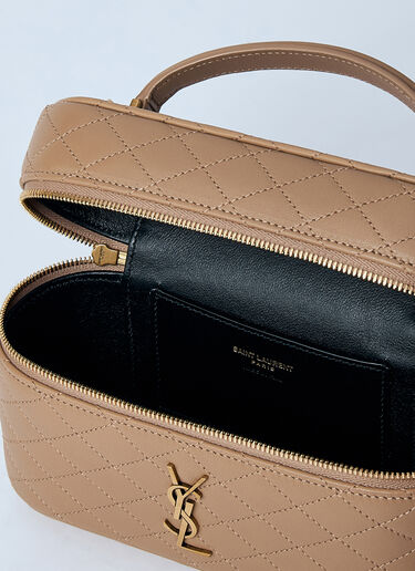 Saint Laurent Gaby Vanity Shoulder Bag Brown sla0259091