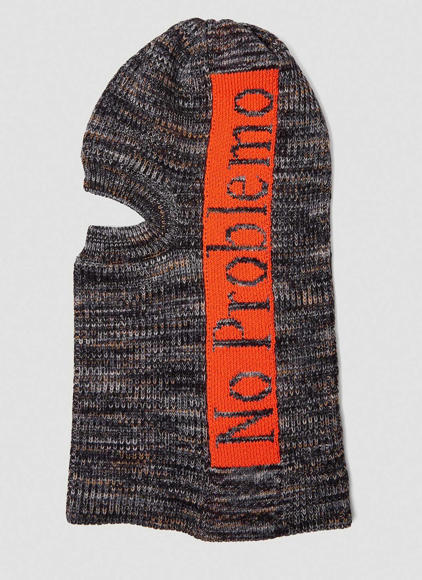 Aries Marl-knit Balaclavas In Black