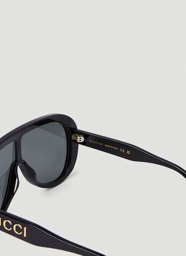 Gucci Oversize Mask Sunglasses Black guc0151119