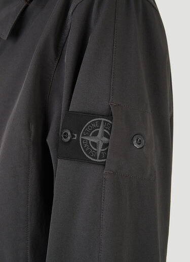 Stone Island 캔버스 재킷 그레이 sto0146122