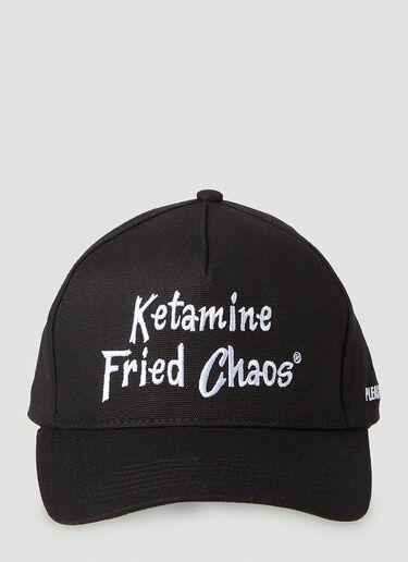 Pleasures Chaos Baseball Cap Black pls0151014