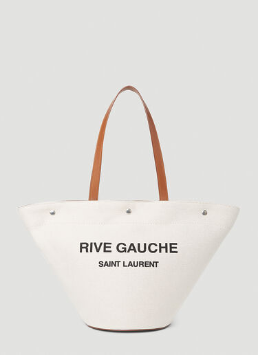 Saint Laurent Rive Gauche Tote Bag Cream sla0251140