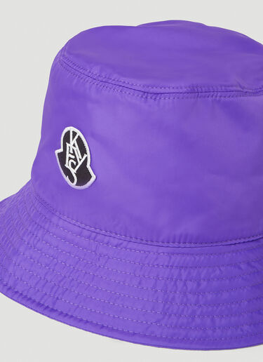 Moncler x Alicia Keys Logo Patch Bucket Hat Purple mak0251007