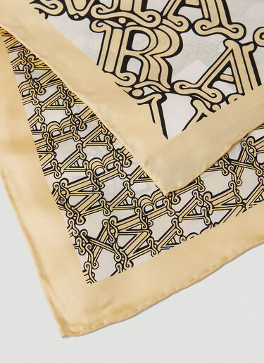Max Mara Logo Print Scarf Yellow max0252080