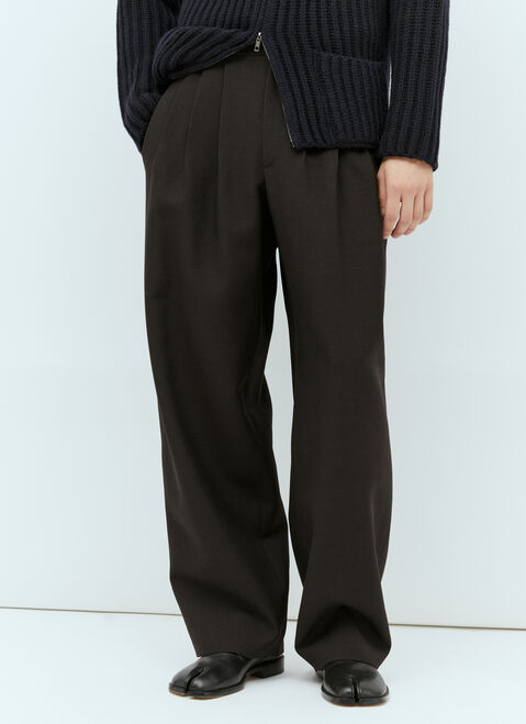 The Row Rufus Wool Pants Red row0154007