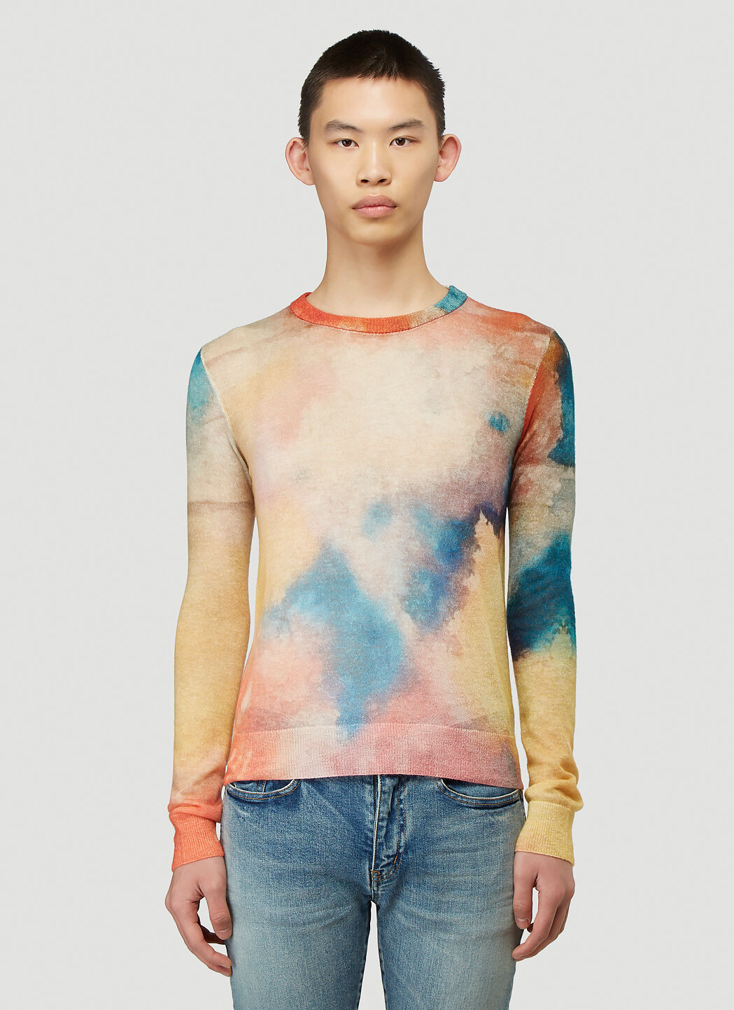 Saint laurent tie best sale dye jacket