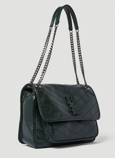 Saint Laurent Niki Medium Shoulder Bag Dark Green sla0249174