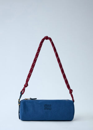 Miu Miu Gabardine Rope-Strap Shoulder Bag Blue miu0265034