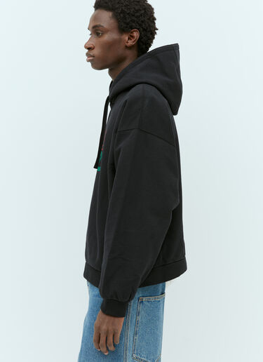 Logo Print Hooded Sweatshirt Gucci Logo Print Hooded Sweatshirt Black guc0155045