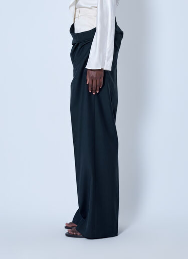 LN-CC® - RÓHE: Double Waistband Trousers - Black RÓHE Double Waistband Trousers Black roe0266006