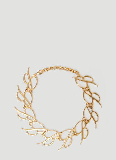 Blumarine B 徽标颈链 金 blm0249015