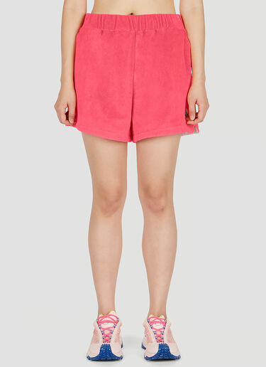 LN-CC® - Moncler: Terry Towelling Track Shorts - Pink Moncler Terry Towelling Track Shorts Pink mon0252039