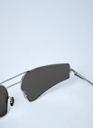 Rick Owens Stainless Steel Sunglasses Grey ric0359007