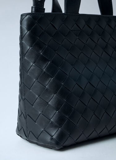 Bottega Veneta Mini Intrecciato Zipped Tote Bag Black bov0163005