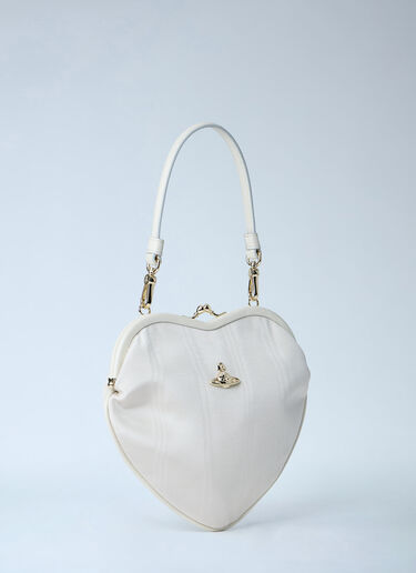 Vivienne Westwood Belle Heart Frame Handbag White vvw0263039