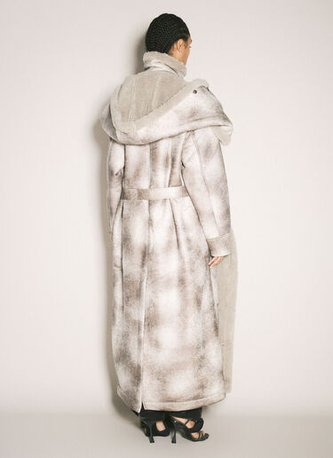 Y/Project Snap-Off Hood-Panel Aviator Coat Grey ypr0358001